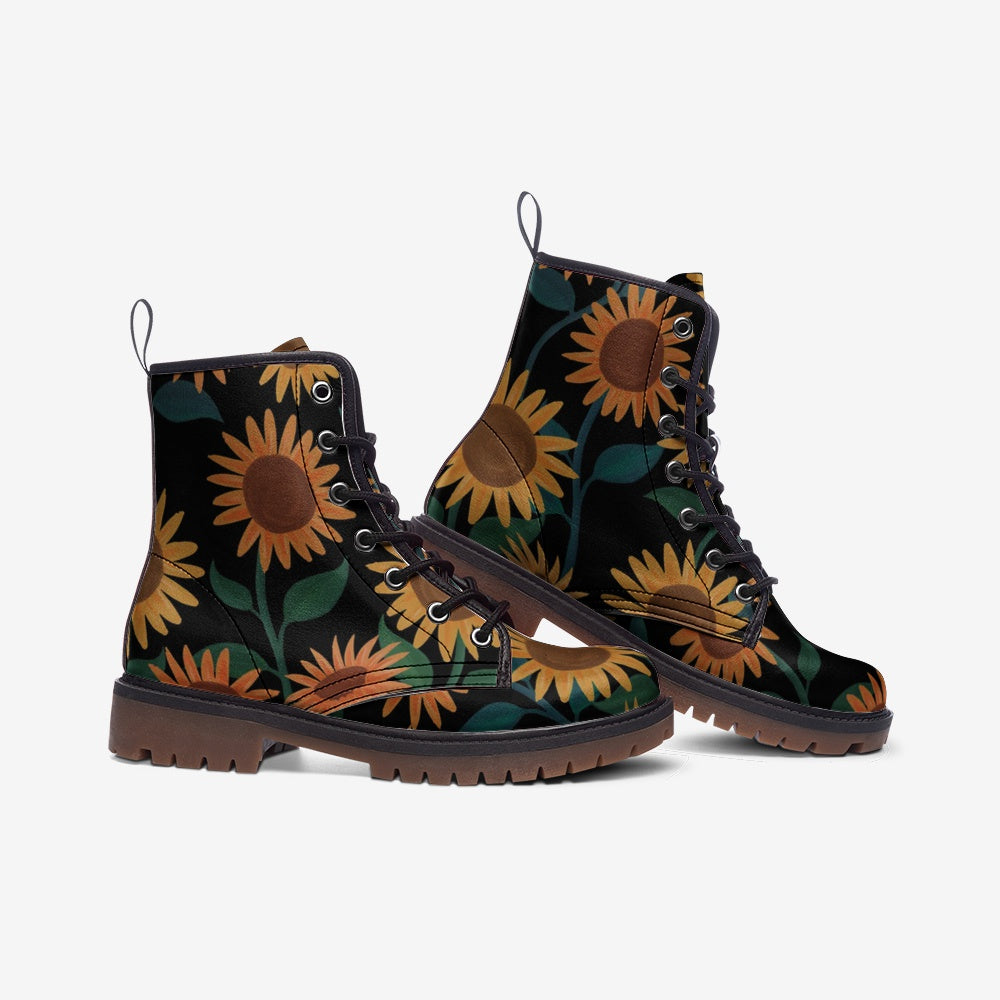 Sunflower Artiste Black Lace Up Boots