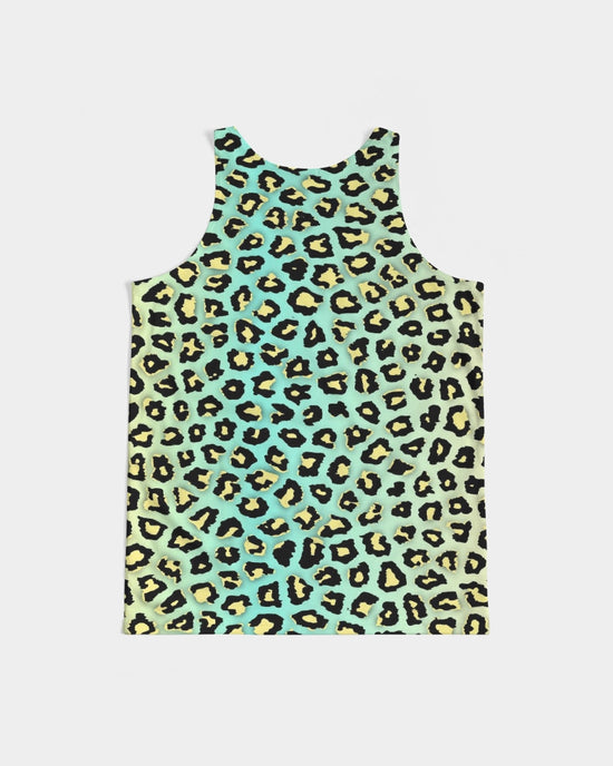 Spearmint Banana Leopard Print Men's Tank