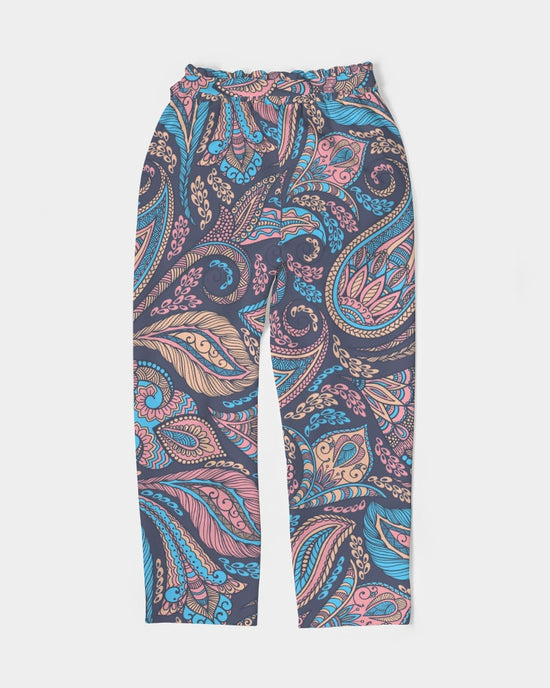 Perfect Paisley Women's Belted Tapered Pants