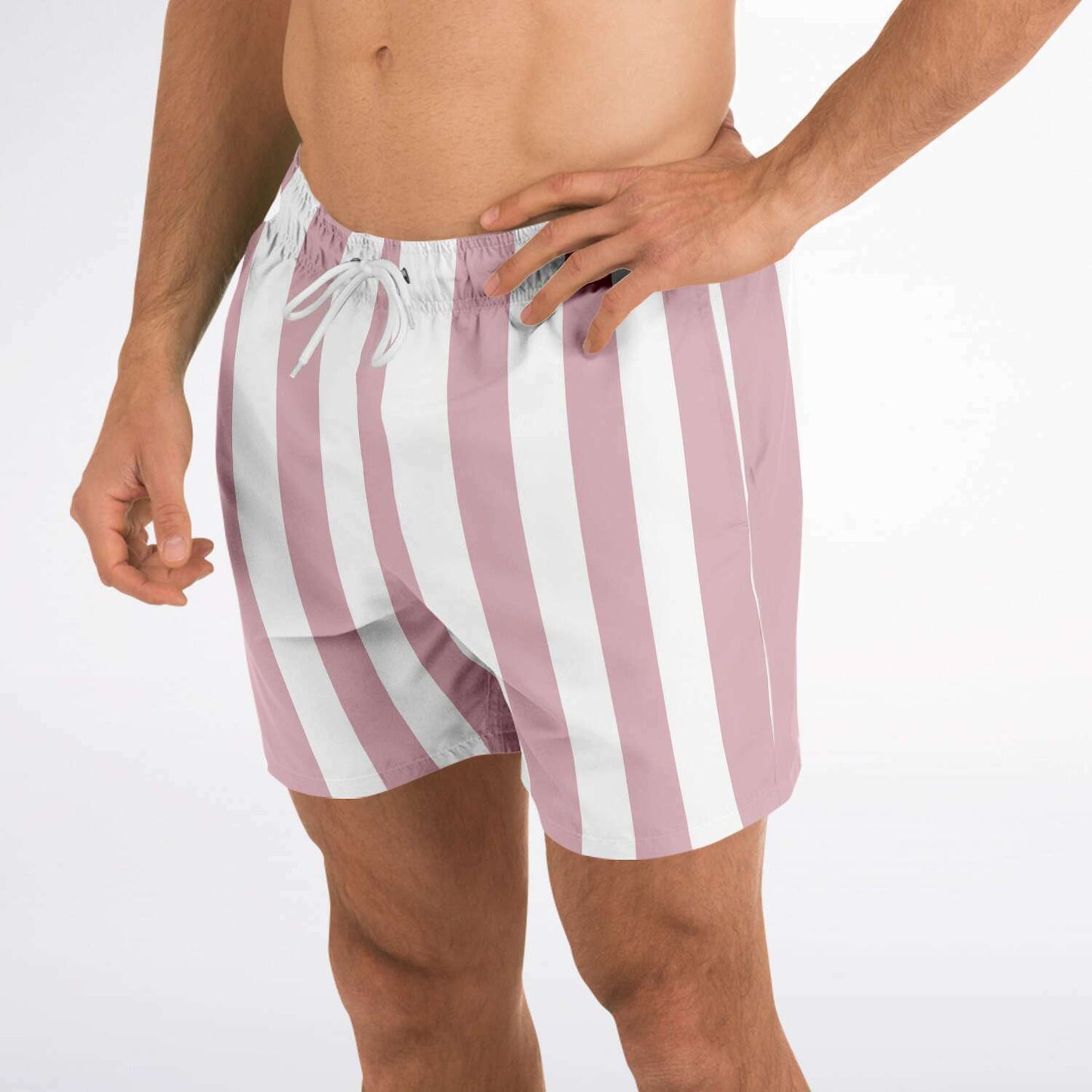 Blossom Pink Stripe Swim Shorts