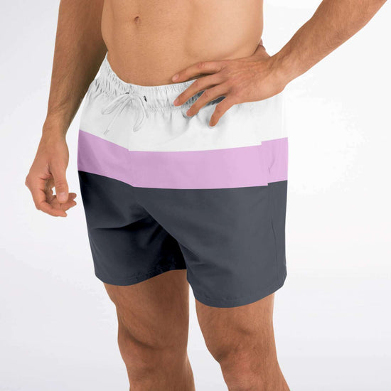 Charcoal Pink Swim Shorts