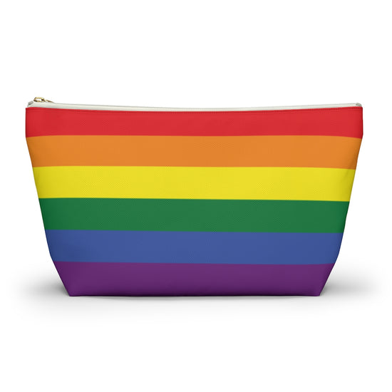 Personalized Rainbow Accessory Pouch w T-bottom