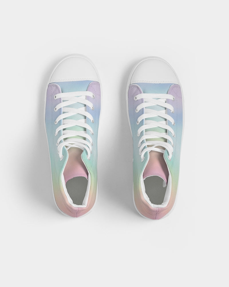 Soft Rainbow Women's Hightop Canvas Shoe