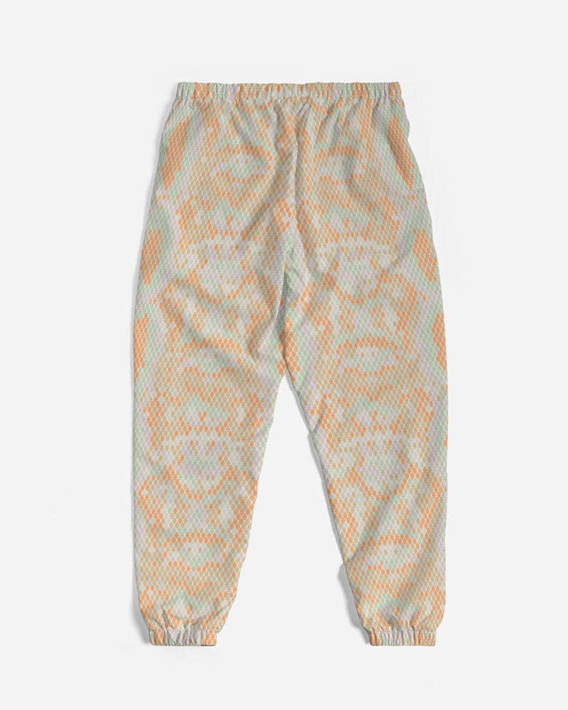 Green & Orange Snake Print Men's Lightweight Track Pants