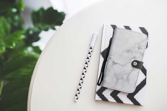 White Marble Phone Wallet Case
