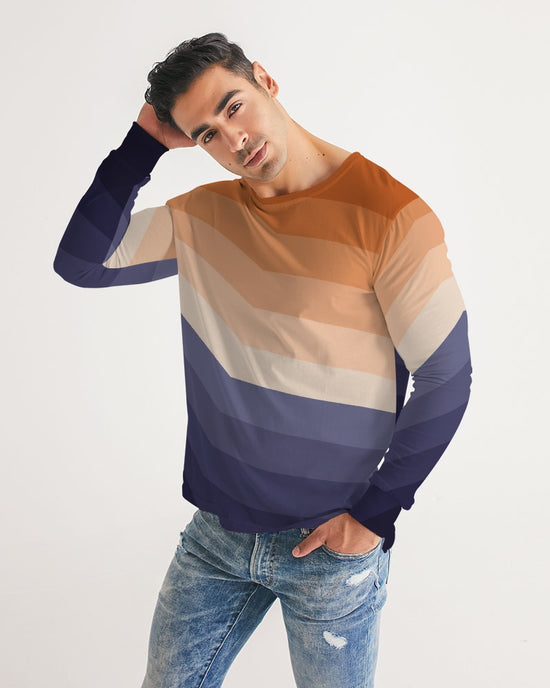 Purple Rays Men's Long Sleeve Tee