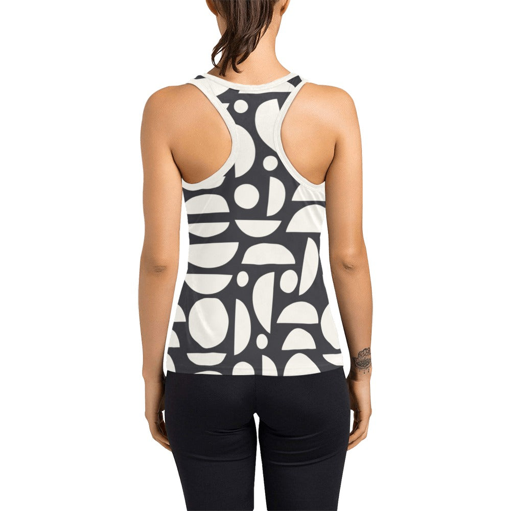 Sun Moon Womens Racerback Tank