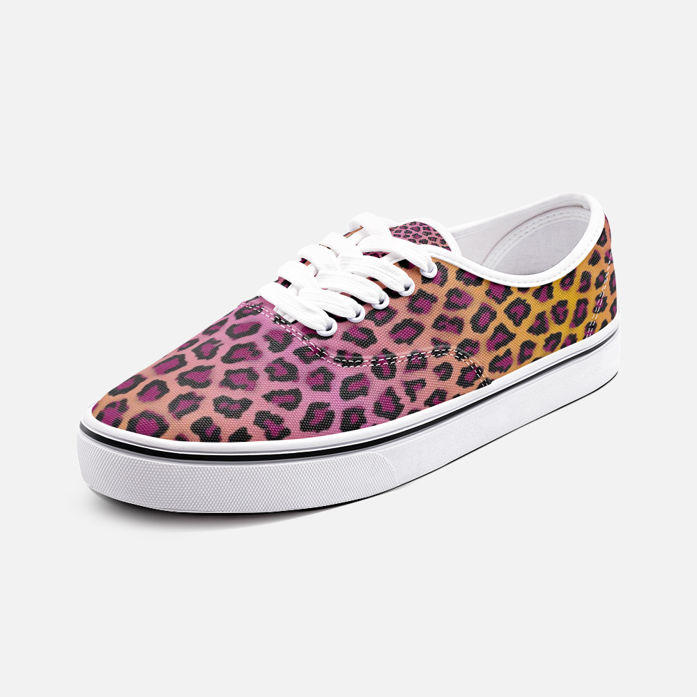 Vivid Cheetah Low Cut Canvas Shoes