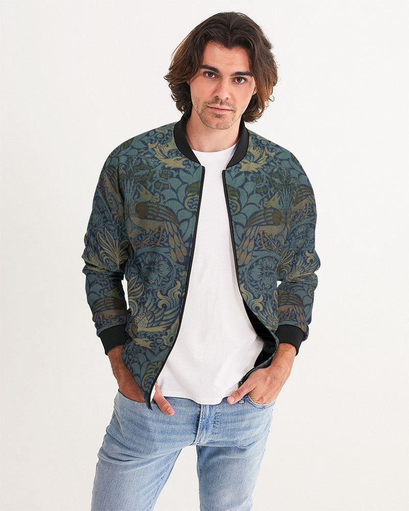 Load image into Gallery viewer, Peacock &amp;amp; Dragon Men&amp;#39;s Bomber Jacket
