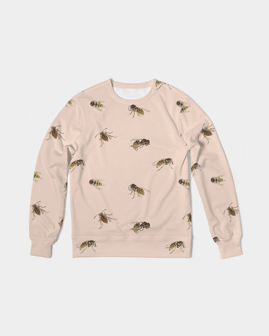 Wasps on Vanilla Cream French Terry Pullover Sweatshirt