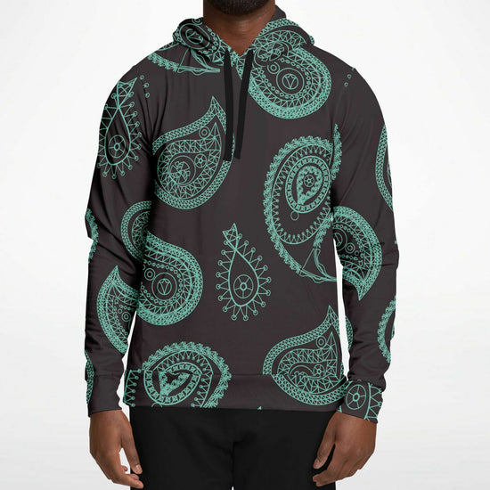 Mint Paisley Unisex Hoodie