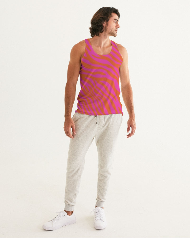 Flaming Zebra Men's Tank