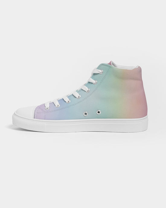 Soft Rainbow Women's Hightop Canvas Shoe