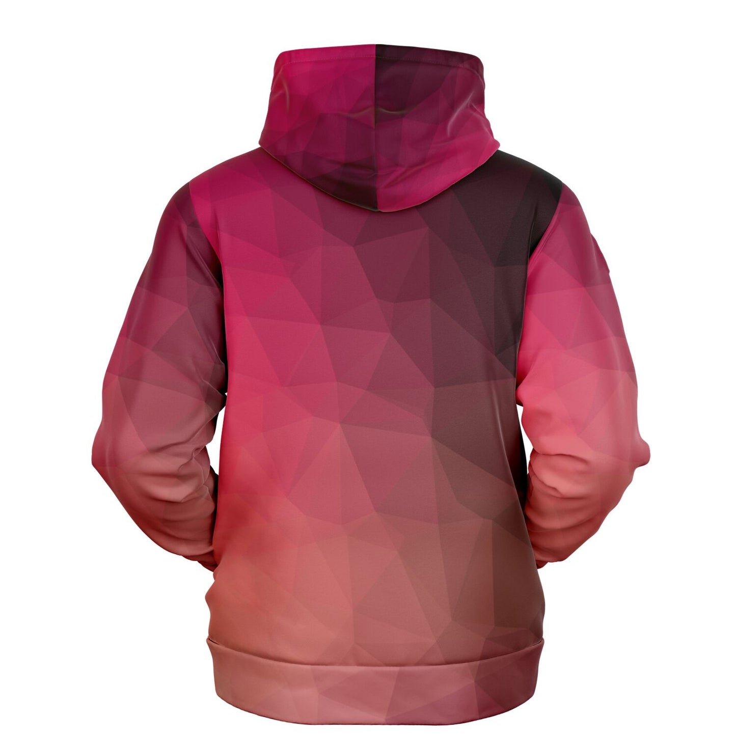 Load image into Gallery viewer, Red Poly Geometric Unisex Fleece Hoodie
