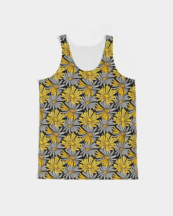 Load image into Gallery viewer, Yellow Pop Floral Men&amp;#39;s Tank
