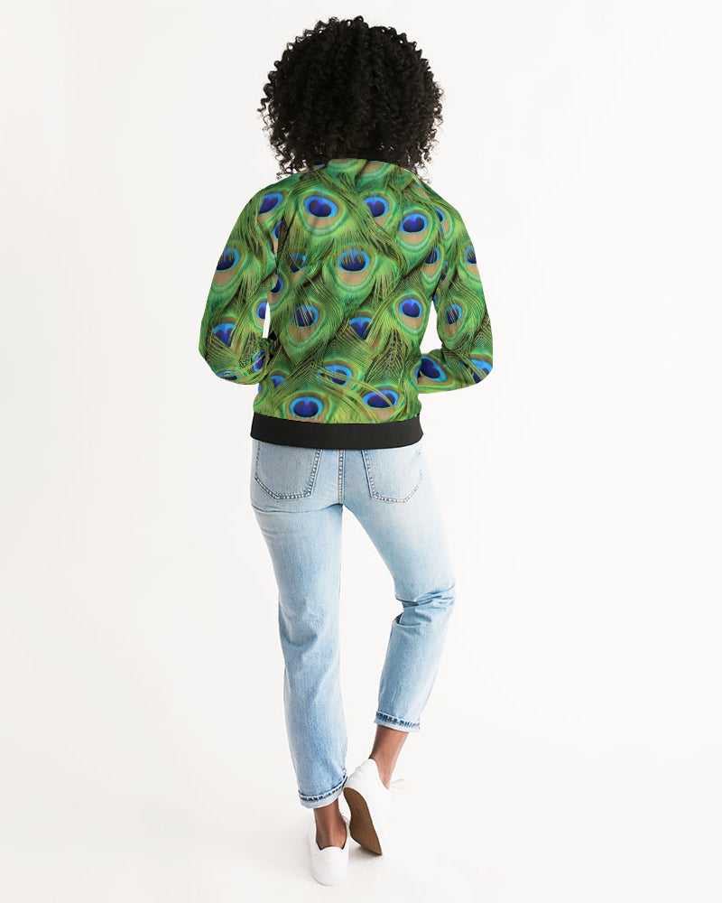 Stunning Peacock Women's Bomber Jacket