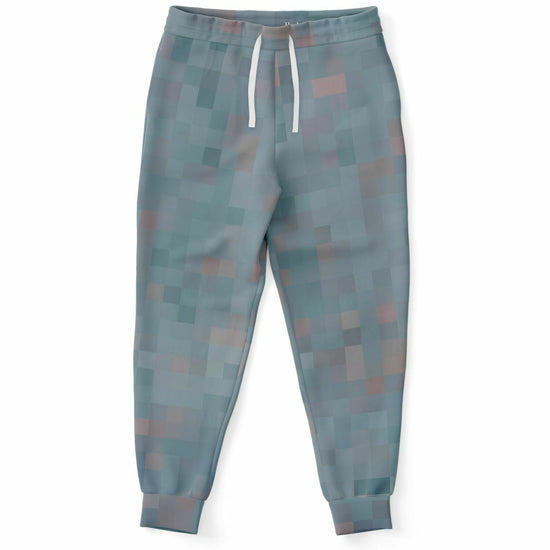 Slate Pixelated Unisex Fleece Joggers