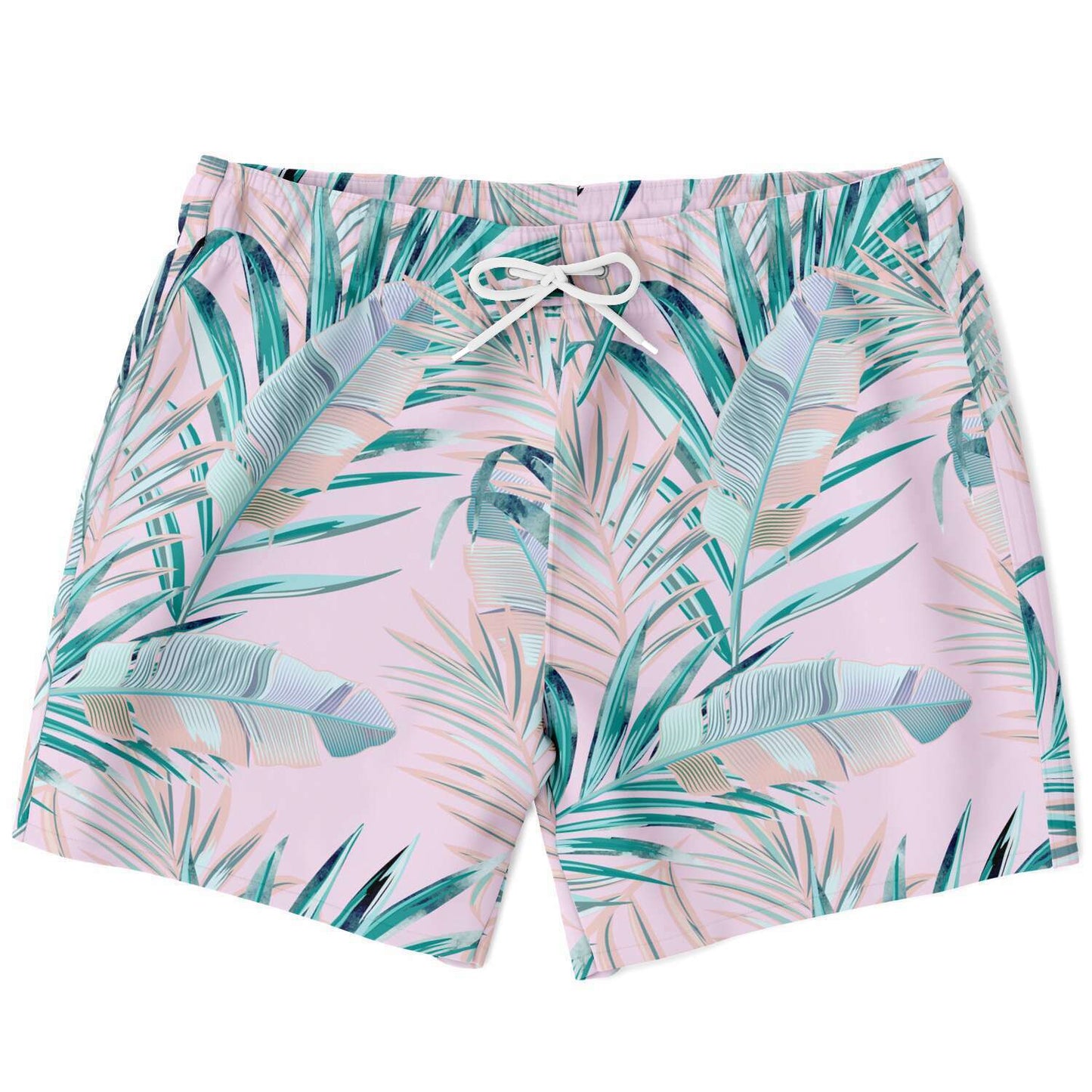 Pacific Palms Pink Swim Shorts