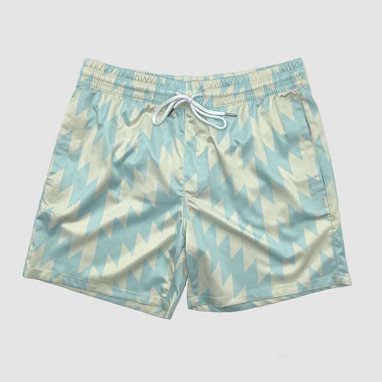 Blue Zig Zag Swim Shorts (S2)