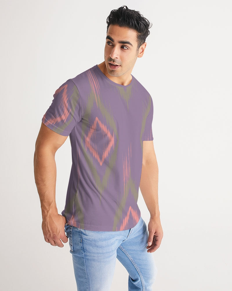 Orchid Ethnic Print Men's T Shirt