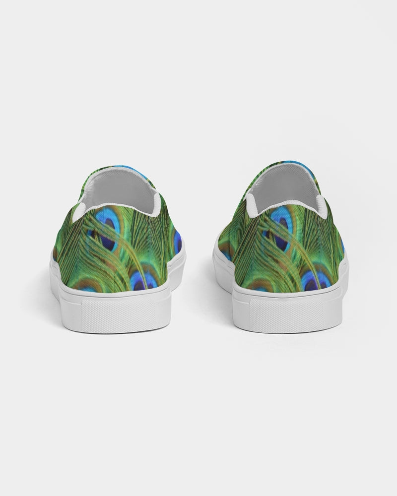 Load image into Gallery viewer, Stunning Peacock Women&amp;#39;s Slip-On Canvas Shoe

