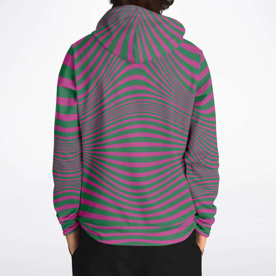 Fuchsia & Green Optical Unisex Hoodie