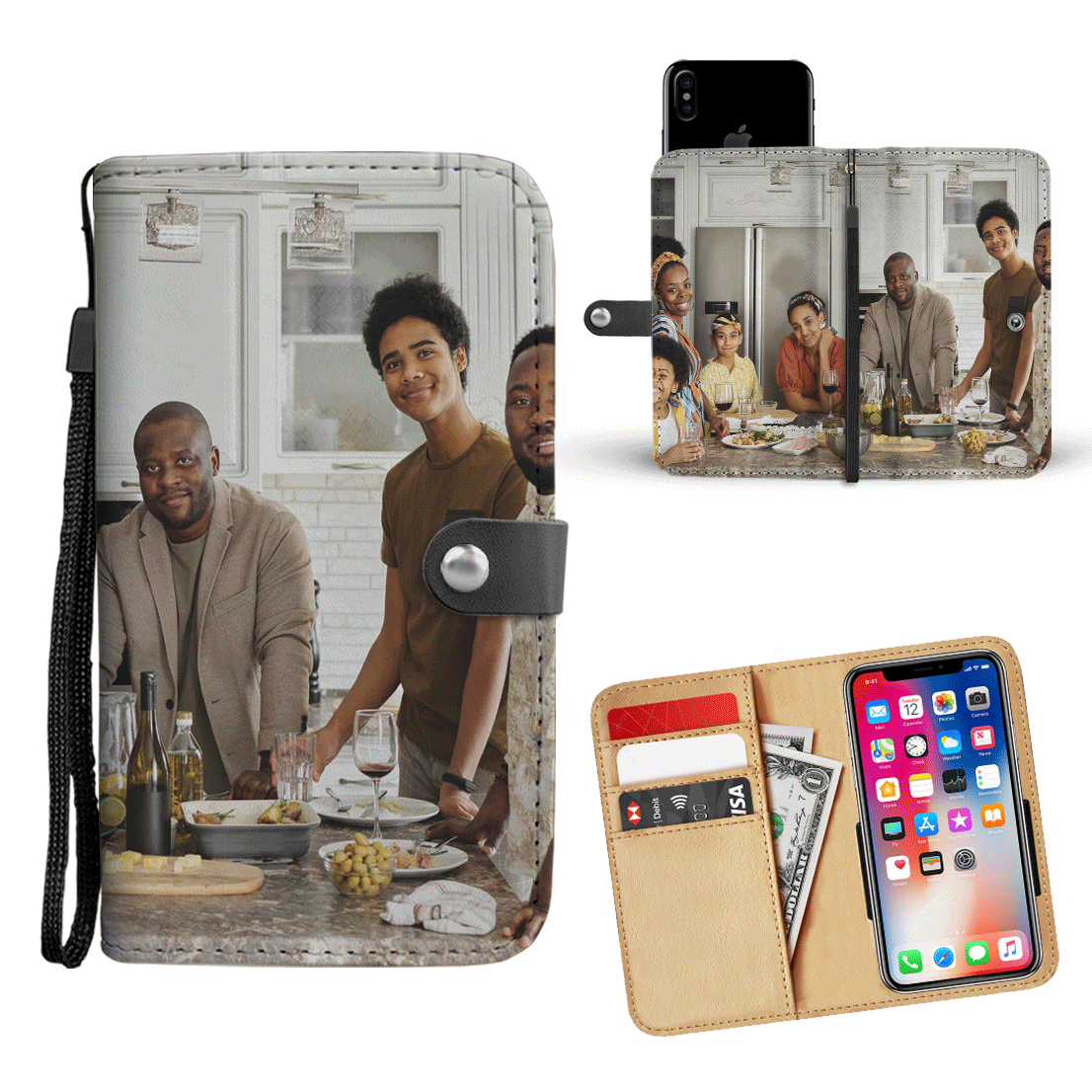 Personalized Phone Wallet with One Custom Photo