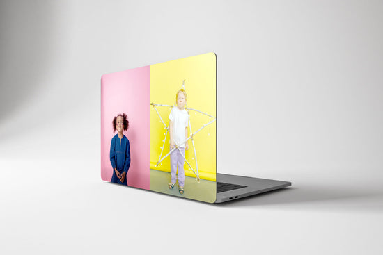 Custom Photo Macbook Hard Shell Case - Two Images Personalized