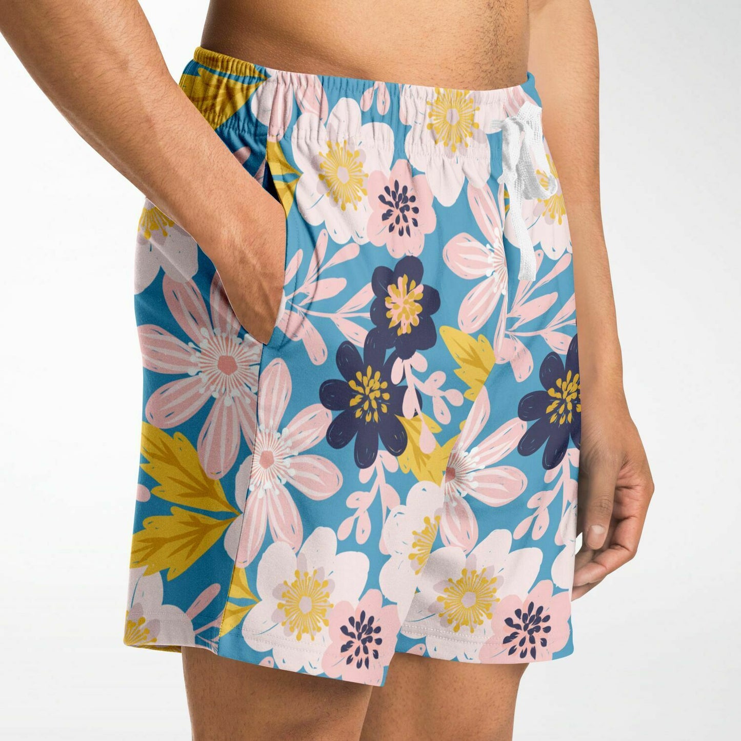 Blue Frisky Floral Fleece Shorts