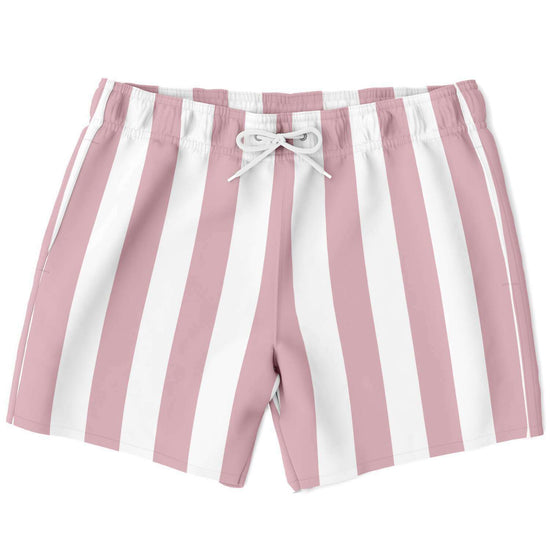 Blossom Pink Stripe Swim Shorts