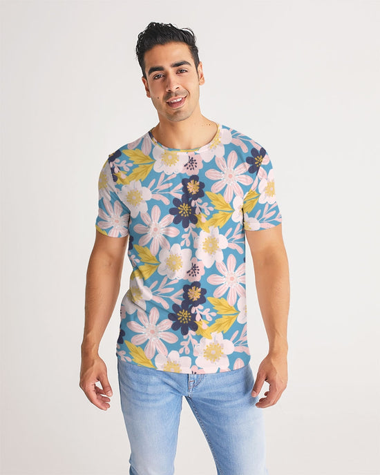 Blue Frisky Floral Men's Tee