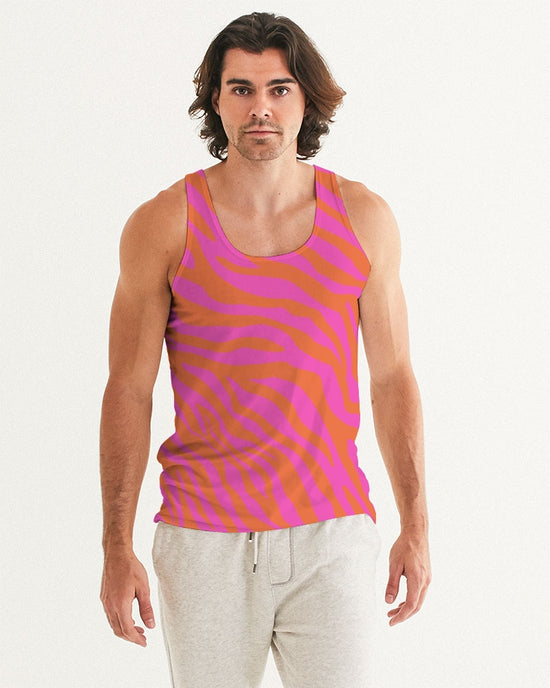 Flaming Zebra Men's Tank