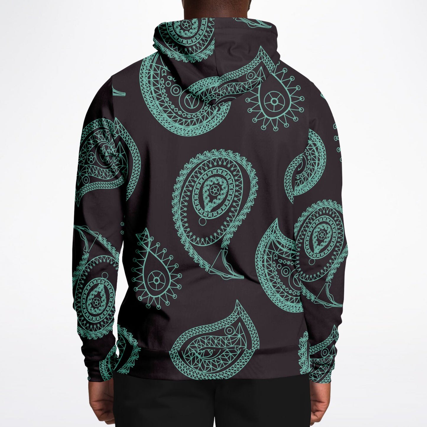 Mint Paisley Unisex Hoodie