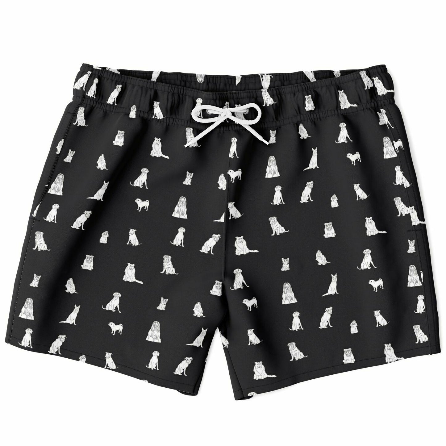 Dog Kennel Swim Shorts in Charcoal