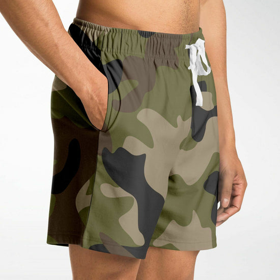 Woodland Camo Fleece Shorts
