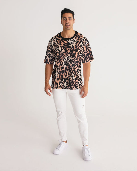 Leopard Print Men's Premium Heavyweight T Shirt