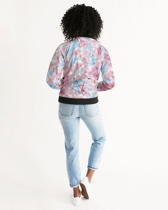 Cherry Blossom Sky Women's Bomber Jacket