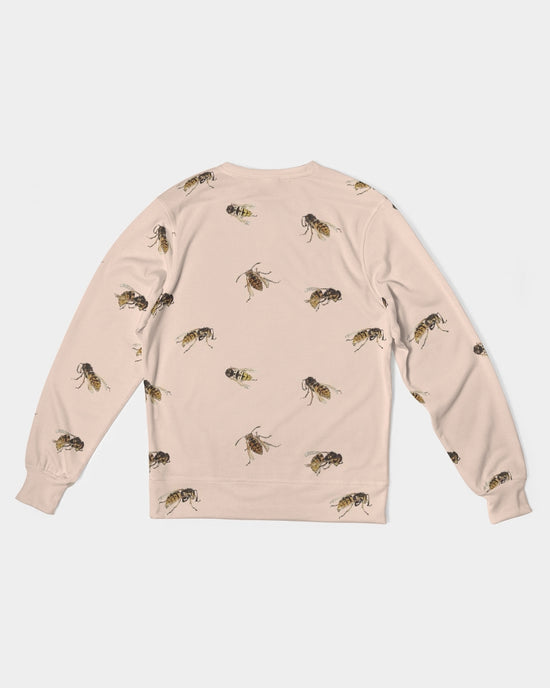 Wasps on Vanilla Cream French Terry Pullover Sweatshirt