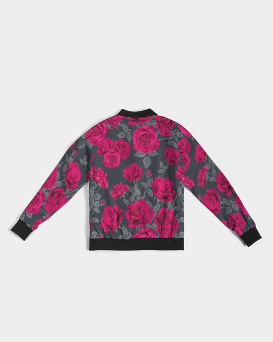 Dark Vintage Roses Women's Bomber Jacket