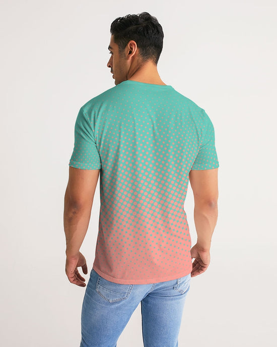 Green Peach Dots Men's Tee