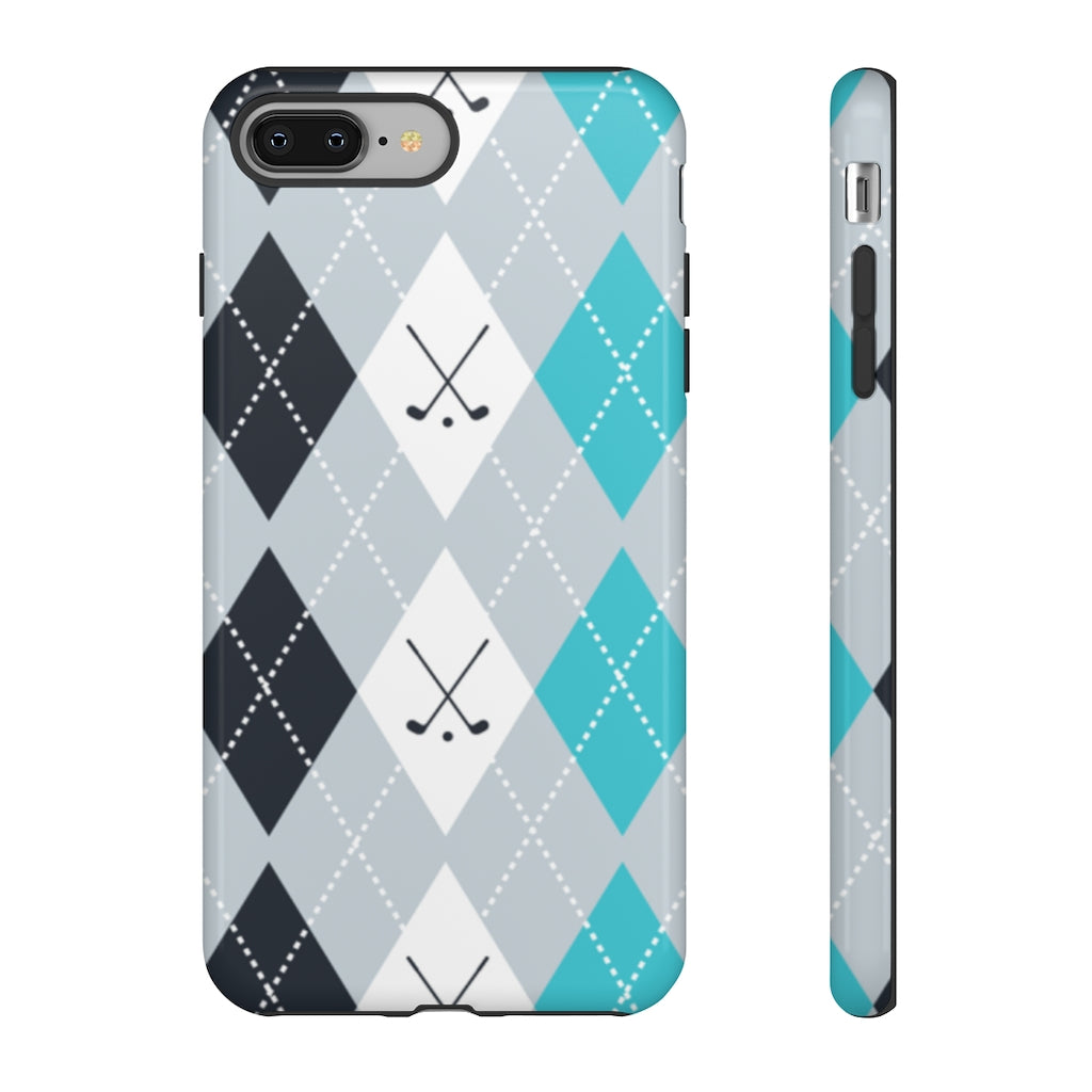 Vintage Golf Pattern Tough Phone Case