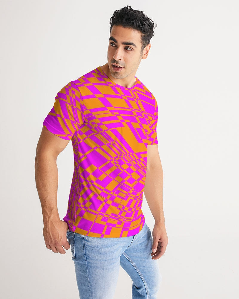 Fuchsia & Orange Warp Men's Tee