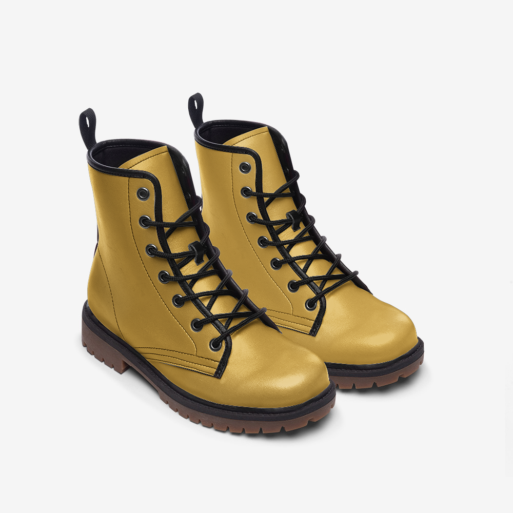 Mustard Lace Up Boots Harlow Lloyd