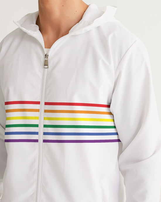 Rainbow Stripes Windbreaker
