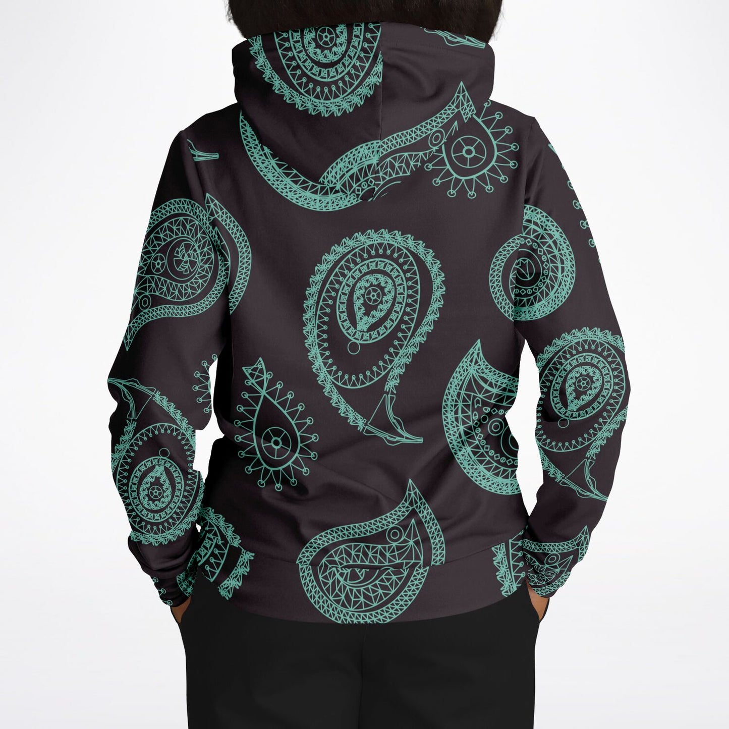 Mint Paisley Unisex Hoodie