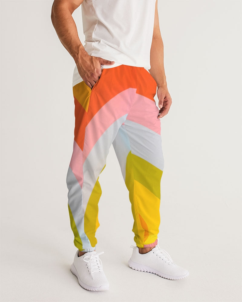 Orange Vortex Men's Lightweight Track Pants