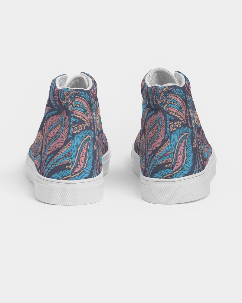 Load image into Gallery viewer, Perfect Paisley Women&amp;#39;s Hightop Canvas Shoe
