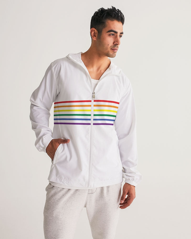 Rainbow Stripes Windbreaker