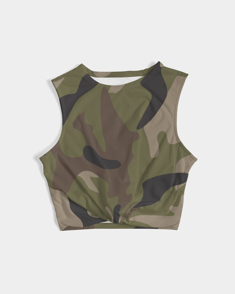 Woodland Camo Women's Twist-Front Tank