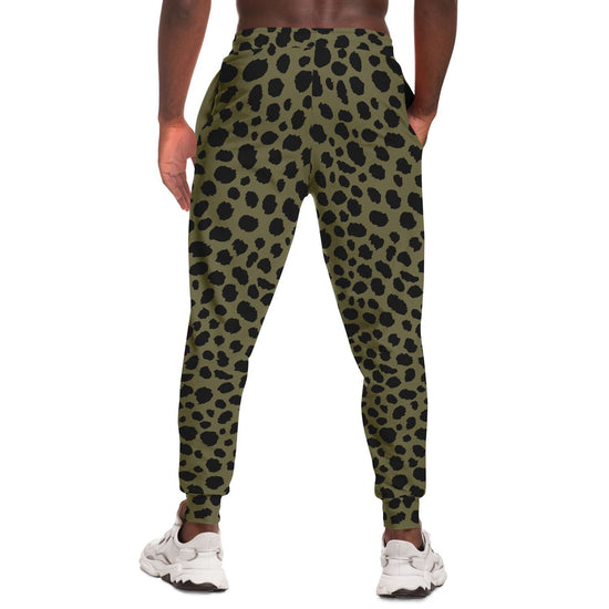 Load image into Gallery viewer, Cheetah Print Unisex Fleece Joggers in Sand
